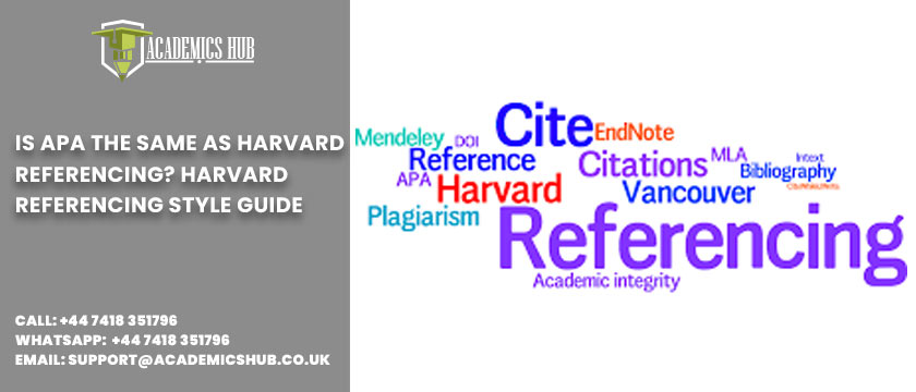Academics Hub: Is APA The Same as Harvard Referencing? Harvard Referencing Style Guide